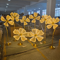 Lanternes lumineuses Bolinda en forme de pivoine, lumières décoratives de mariage, en fer, pétales durables, lumières de guidage de route, décoration de scène, allée