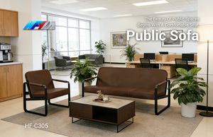 أريكة انتظار معدنية بثلاثة مقاعد بتصميم عصري شائع للمكاتب والمطارات وصالونات الانتظار - Product Image 6