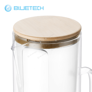 Pichet filtrant à eau Nova en verre, portable, pour cuisine domestique, avec filtre manuel en plastique pour eau froide et charbon actif, emballage couleur adapté - Product Image 3