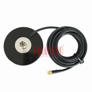 Super diamètre 90MM rond SO239 <span class=keywords><strong>prise</strong></span> Jack magnétique <span class=keywords><strong>voiture</strong></span> <span class=keywords><strong>antenne</strong></span> Base montage RG58 câble SMA connecteur - Product Image 3