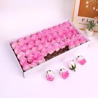 Savon à la rose pour le corps Fleur de savon parfumée pour le mariage Cadeau de la Saint-Valentin Fleur de tête de rose