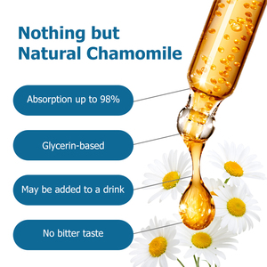Good Price Natural Chamomile Extract Liquid Drops Herbal Sleep Aid <b>Supplement</b> Calm Relax Oral Liquid - Product Image 5