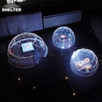 Dôme de jardin transparent, tentes dômes transparentes de 4-5-6 m de diamètre