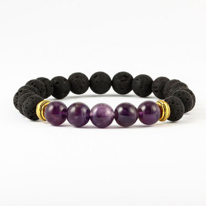 Bracelet diffuseur 7 chakras en pierres <span class=keywords><strong>de</strong></span> <span class=keywords><strong>lave</strong></span> naturelles multicolores pour le bien-être et l'équilibre, idéal pour le yoga - Product Image 6