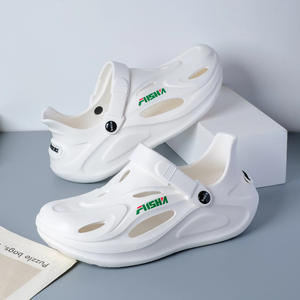 Sabots AISHI pour hommes en EVA, chaussures de randonnée aquatique antidérapantes à bout fermé, sandales aquatiques pour adultes, gris, noir, kaki, blanc - Product Image 2