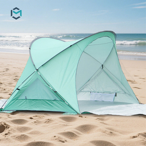 Tente de plage E-RIKE avec protection UV, légère, pliable, automatique, instantanée, en fibre de verre - Product Image 1