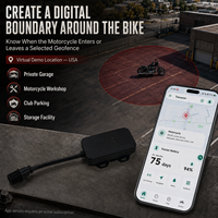 Traceur GPS filaire pour moto Trevaron, localisation WiFi LBS en temps réel, géofencing, historique des itinéraires, alerte de mouvement, sonnerie à distance