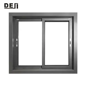 Dejiyoupin Getinte Dubbele Gehard Beglazing Panel Restaurant Aluminium Kleine Schuiframen Met Glas