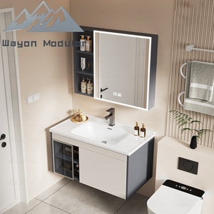 Lavabo Wayon para el hogar, gabinete combinado, gabinete de baño, lavabo integrado de cerámica - Product Image 1