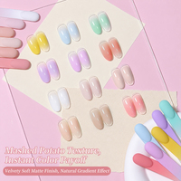 BORN PRETTY Fabricant OEM 2g*6 Couleurs Gel Ombre Pat Pat à Haute Pigmentation, Conception Coussin, Conforme aux Normes UE, Gel Nail Art à Tapoter pour Salon