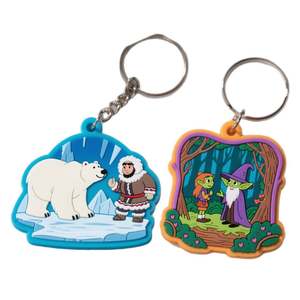 Llaveros Personalizados de PVC 2D/3D, Anillos de Llaves Suaves y Rígidos para Regalos Promocionales - Product Image 1