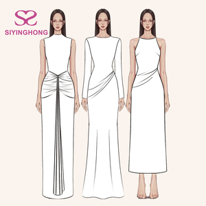 Abito Lungo Elegante da Donna con Shapewear Integrato, Senza Cuciture, Modellante, Casual e Slim, Vendita all'Ingrosso <span class=keywords><strong>Online</strong></span> - Product Image 1