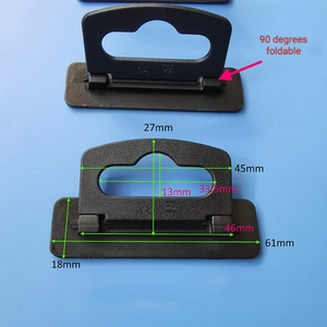 2024 nouveau design chaud noir <span class=keywords><strong>90</strong></span> <span class=keywords><strong>degrés</strong></span> 5 styles affichage en plastique accrocher onglet pliable Euro crochet cintre - Product Image 2