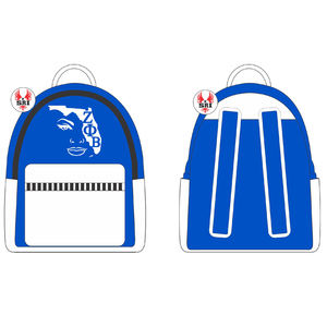 Mochila con Bordado de la Hermandad Zeta Phi Beta para Mujer, Artículos Griegos |   Mochila de Viaje Personalizada Sublimada para Mujeres de la Hermandad ZPB - Product Image 1