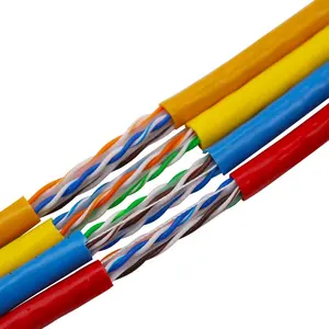 High Density network cable cat5e Bare Copper 4Pairs , 8cores CCA 0.51mm 0.4mm cable cat5 wire indoor