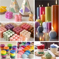 Flocon de colorant de savon de bougie multicolore naturel blanc violet foncé pour la fabrication de bougies artisanales