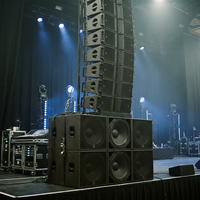 Subwoofer passif double 18 pouces 1600W Néodyme 137dB SPL pour sonorisation de boîte de nuit et tournées live