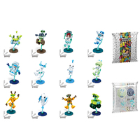 Série de mini robots spatiaux à collectionner de 12 pièces, jouets en briques à construire en plastique pour enfants, collection surprise