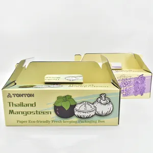 Cajas de envío de papel Kraft con aislamiento Cajas de cupcakes y pasteles reciclables amigables con asa para embalaje de sushi - Product Image 1