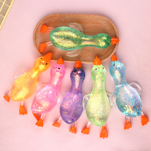 Glitter Soft Duck TPR <b>Squeeze</b> Toys Maltose <b>Ball</b> Stretch Crystal Hand <b>Squeeze</b> Toys Stress Relief Fidget Toys for Children - Product Image 2