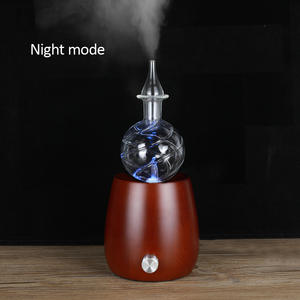 Diffuseur d'huiles essentielles en bois massif, type brume, avec lumière LED, capacité 0,5L, pour la maison et le bureau - Product Image 1
