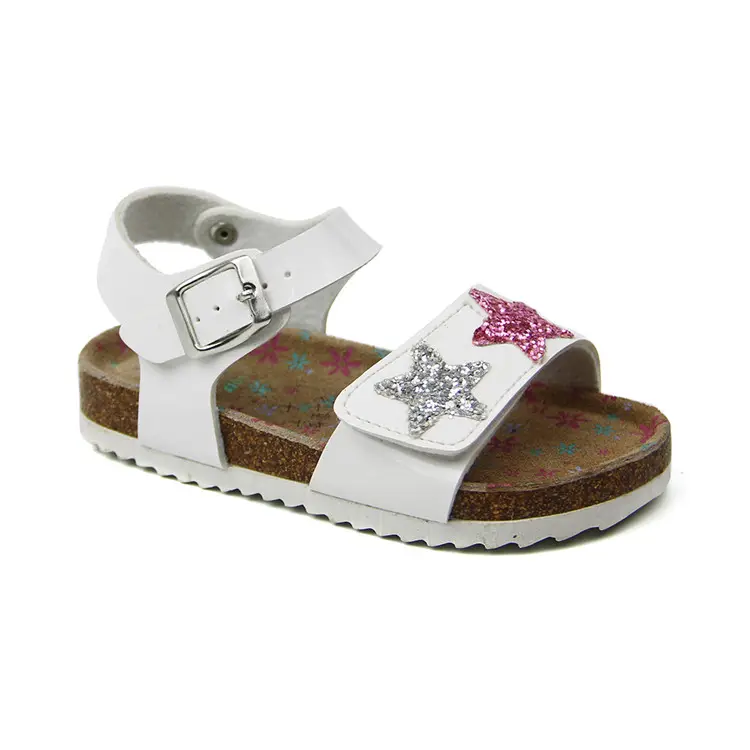 wholesale ankle wrap children's custom designer fashion kids summer flat beach sandals for girls