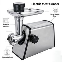 Hachoir à viande électrique en acier inoxydable 1600W avec anneau de verrouillage rapide |   2,5 kg/min Haute production OEM