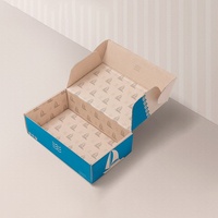 Boîte en carton ondulé biodégradable avec logo personnalisé pour l'expédition, boîte d'avion pour l'emballage de cadeaux