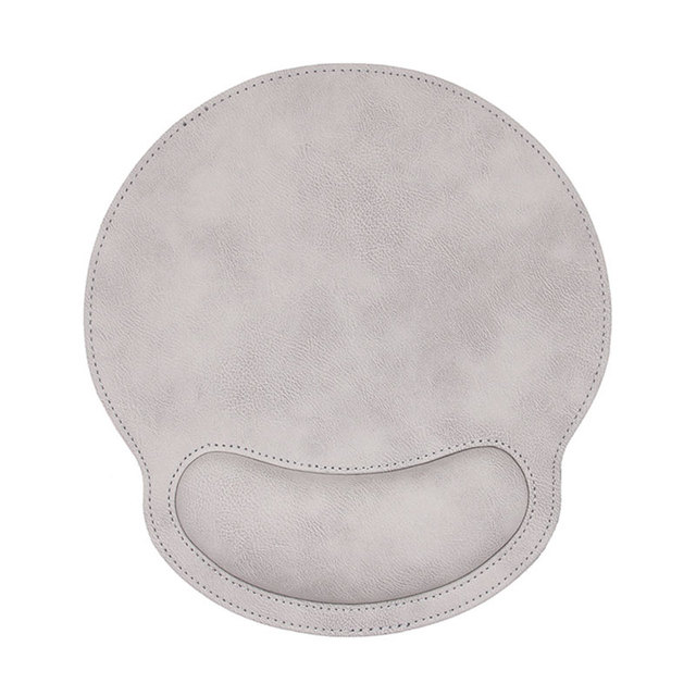 Custom Mouse Pad With Wrist Support PU Leather Mouse Pad Ergonomic Memory Foam Wrist Rest