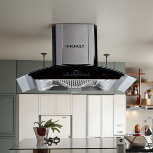 <span class=keywords><strong>Hotte</strong></span> de cuisine incurvée en acier inoxydable de 900 mm, classe A, à haut rendement énergétique, avec filtre à déflecteur, extracteur de fumée économique pour cuisine - Product Image 3