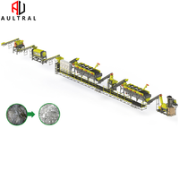 Ligne de lavage industrielle automatique complète pour le recyclage des sacs tissés en PP et PE, pour le nettoyage et la granulation du plastique