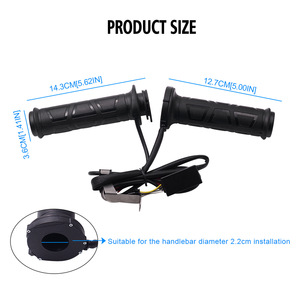 Poignées chauffantes électriques universelles 12V pour moto, 3 niveaux de chauffage, avec poignée confortable - Product Image 4