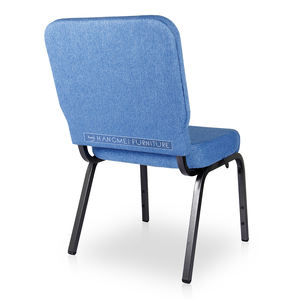 Nouvelle chaise d'église empilable en métal de Chine en gros et coussins de dossier de moule - Product Image 6