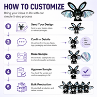 Peluche chauve-souris Y2K personnalisée – Fabricant OEM/ODM direct usine pour marque privée, vente en gros, faible MOQ