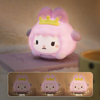 Veilleuse en silicone mignonne pour enfants Machine à bruit blanc avec lampe de bébé douce changement de couleur rvb pour la décoration de la chambre des enfants