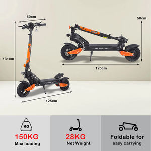 Fournisseur professionnel de haute qualité, pneus tubeless de 10 pouces, double amortisseur, scooters électriques tout-terrain pour adultes - Product Image 6