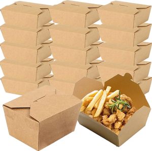 FDA chứng nhận kraft giấy Takeaway hộp có thể tái chế hộp đựng thức ăn bán buôn - Product Image 1