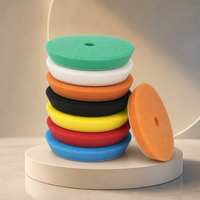Éponge de polissage pour voiture de 3 pouces, 7 couleurs au choix, disque de polissage en mousse avec force de coupe forte, moyenne ou légère pour voitures, fourgonnettes et vitres