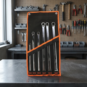 Jeu de clés à fourche double extrémité en alliage chromé métrique pour bricolage OEM - Product Image 3