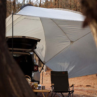 Tente de hayon de camion portable imperméable, abri solaire, bâche, camping, randonnée, auvent de voiture extérieur, tente de camionnette