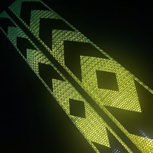 الفلورسنت الأخضر عالية ضوء شاحنة سيارة عاكس السلامة تحذير ملصقا - Product Image 2