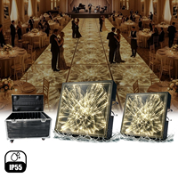 Panel LED de 50x50cm para Pista de Baile, Portátil, Plug and Play, con Efecto 3D de Cielo Estrellado, Vidrio Templado, IP55, para Bodas, Fiestas, DJ, Discotecas