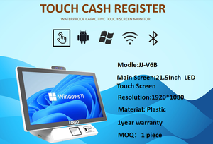 Système de point de <span class=keywords><strong>vente</strong></span> à double écran tactile capacitif 21,5 pouces OEM/ODM en gros, machine de point de <span class=keywords><strong>vente</strong></span> Windows/Android pour restaurant - Product Image 3