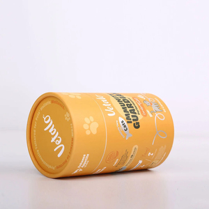 Emballage en tube de papier pour compléments alimentaires pour animaux de compagnie avec logo personnalisé, boîte cylindrique en carton écologique pour capsules de médicaments pour chiens et chats - Product Image 6