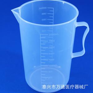 Gobelet doseur en plastique Wantong 2000 ml avec poignée, haute transparence, pour usage en laboratoire - Product Image 1