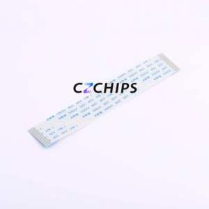 HX FFC-1.0-16P-100mm FFC Cable (Flexible Flat Cable) P=1mm Connector 16P 1mm 0.3mm Non-Inverting - Product Image 1