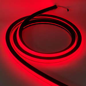 Lampu fleksibel <span class=keywords><strong>Neon</strong></span> LED RGBIC 12V/24V dengan kontrol pintar LED Digital tampilan atas luar ruangan silikon hitam - Product Image 6