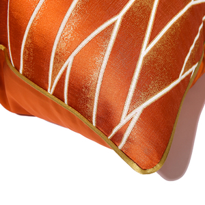 Cuscini decorativi per divano soggiorno camera da letto divano federa 50x50 45x45 fodera per cuscino geometrica arancione - Product Image 5