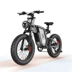 1000w 48v super fat tire 73 retro electric bicycle Ebike fast delivery long range 21 speed off road electric dirt e bike