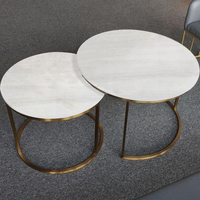 Goldtop Türkei Bianco Dolomiti Marmor Esstisch Minimalistisches Design Langlebig Wasserdicht Oval Wohnmöbel Hotel Wohnzimmer